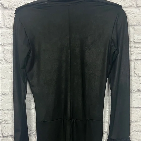 Leg Avenue Police Black Button-Up Jumpsuit - Picture 9 of 12